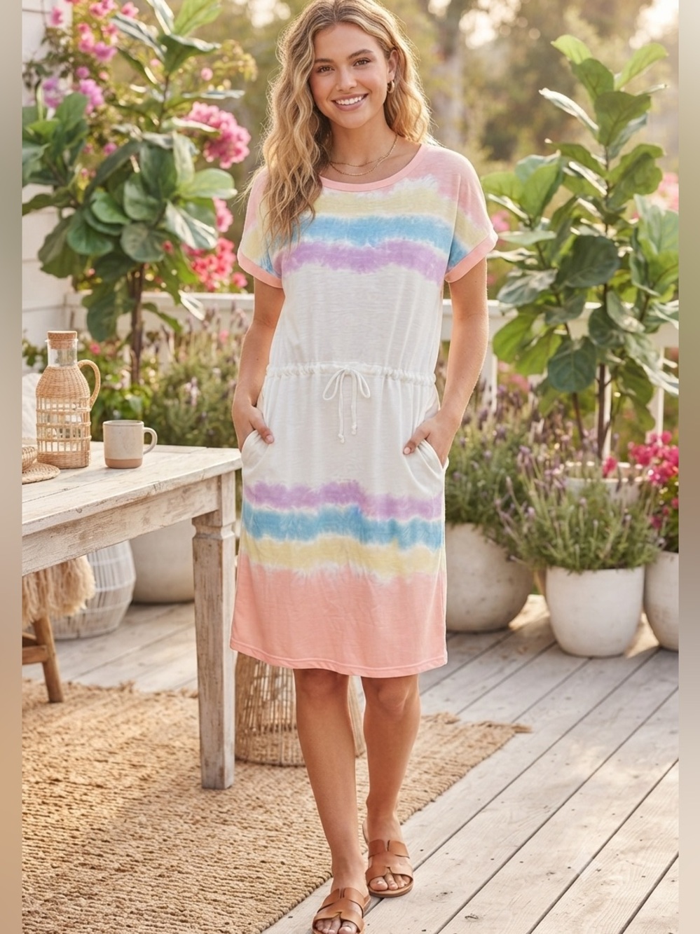 Simply Southern Oversized Tye Dye Dress